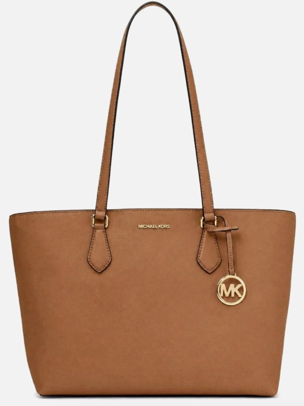 New Michael Kors Sheila Large Tote Saffiano Vegan Faux Leather Luggage